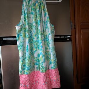 Lilly Pulitzer Tropical Print Tank Top - Green and Pink